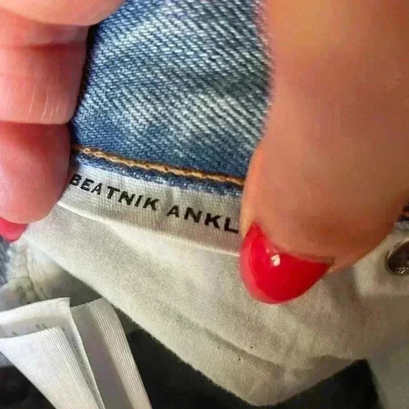 SLVRLAKE Beatnik Ankle Jeans Wash Rockaway Distressed - Picture 6 of 8